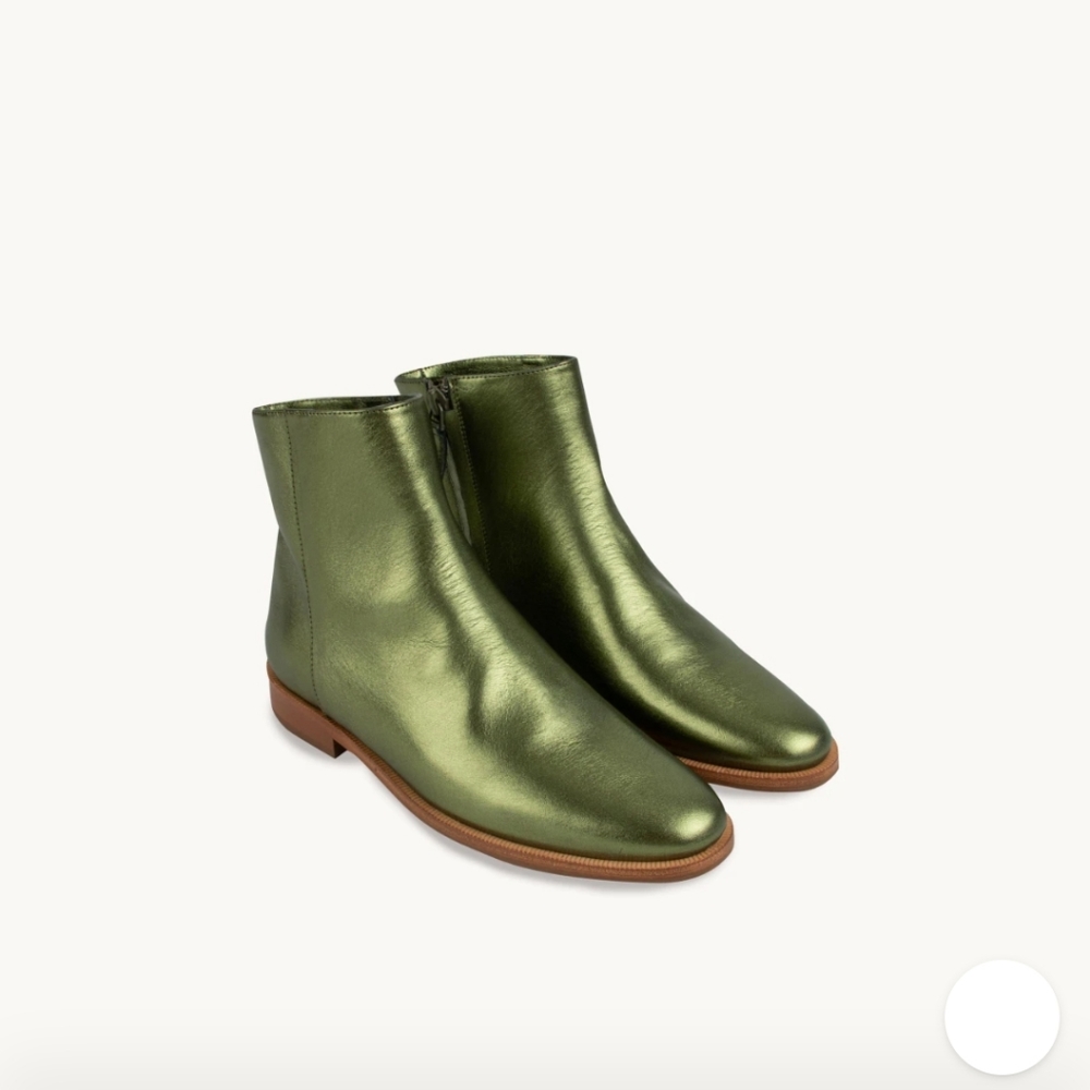 Metallic Ankle Boots